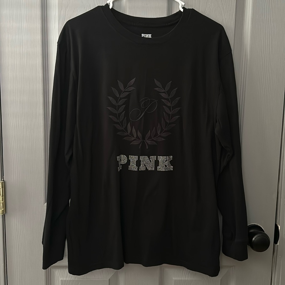 Pink Victorias Secret Campus Cotton Long Sleeve